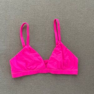 SKIMS neon pink bralette